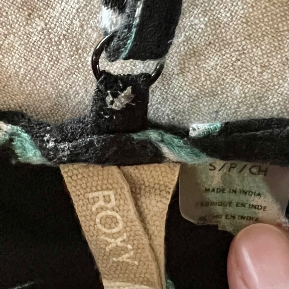 Roxy Strappy Mini Dress Tropical Print, Size Small - Picture 8 of 11